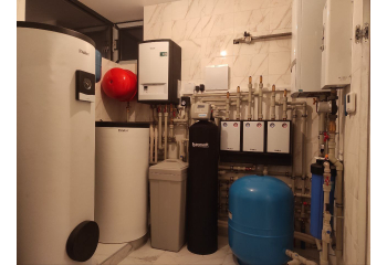 Монтаж котельні на базі теплового насосу Vaillant в с. Ходосівка