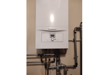 Монтаж газового котла atmoTEC pro Vaillant в с. Гатне