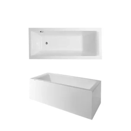Ванна FORMA 170*75*67 cm, акрилова + сталевий каркас (ліва)
