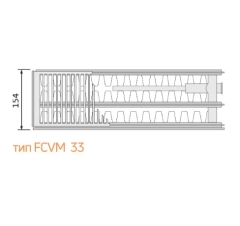 FCVM 33 тип, 600х1200 мм (шт.) PURMO