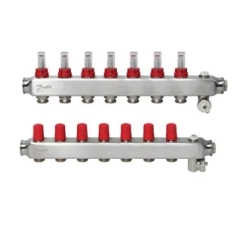 Колектор SSM 7+7, з витратомірами Danfoss