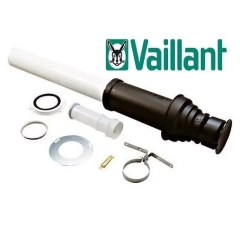Комплект для вертикального проходу крізь дах 60/100 мм (чорний)(конд.) Vaillant