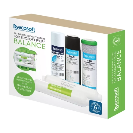 Комплект картриджів Ecosoft P'URE Balance "6 міс"