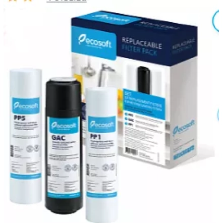 Комплект картриджів Ecosoft 1-2-3 для фільтрів зворотного осмосу