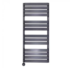 Електричний полотенцесушитель TERMA WARP T,1110x600 (soft 9005) + тен з рег. DRY