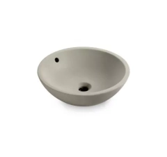 Раковина кругла 430x145, накладна, кераміка, білий,  CASTELLON CRUDO Bathco