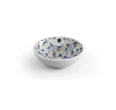 Раковина кругла 350x140, накладна, кераміка, білий,  CASTELLON Bathco