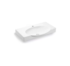 Раковина прямокутна 810x480x150, консольна, кераміка, білий, COPENHAGUE Bathco