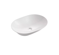 Раковина овальна 588x422x138, накладна, кераміка, білий, NEW TOULOUSE Bathco