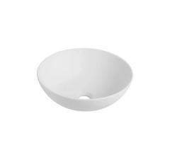 Раковина кругла 400x150, накладна, кераміка, білий, SICILIA Bathco
