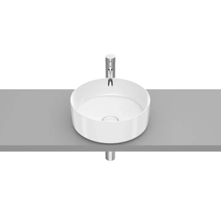 Inspira Round раковина-чаша, розмір 370x370 мм, з керамічною декоративною кришкою донного клапану ∅ 72 мм