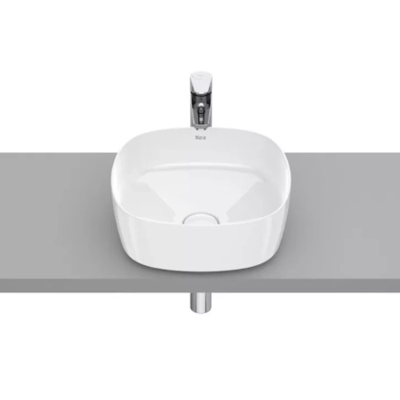 Inspira Soft раковина-чаша, розмір 370x370 мм, з керамічною декоративною кришкою донного клапану ∅ 72 мм