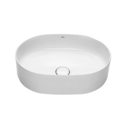 Inspira Round раковина-чаша, розмір 370x500 мм, з керамічною декоративною кришкою донного клапану ∅ 72 мм