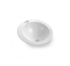 Раковина кругла 400x170, накладна, кераміка, білий, ORBITAL Bathco