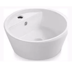 Раковина кругла 420x170, накладна, кераміка, білий, FLORENCIA-A Bathco
