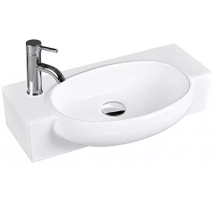 Раковина прямокутна 500x275x130, консольна, кераміка, білий, AVILA BhD
