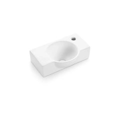 Раковина прямокутна 400x260x110, накладна/консольна, кераміка, білий, VENECIA Bathco