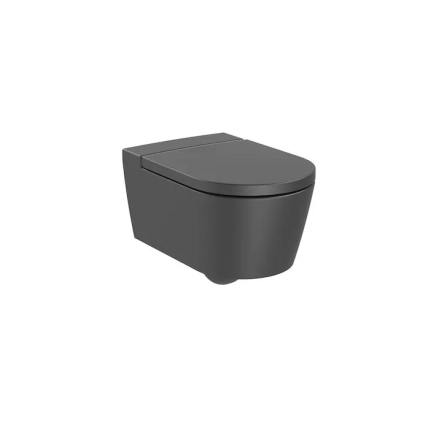 Inspira Round Rimless чаша підвісного унітазу, розмір 560х370 мм, колір: Onyx