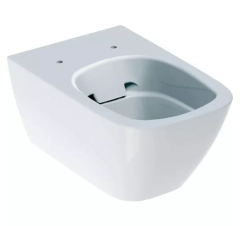 Унітаз підвісний Smyle Square, Rimfree, без сидіння/кришки (кришки для комплектації 500.688.01.1\500.240.01.1) колір: білий Geberit