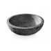 Раковина кругла 450x150, накладна, камінь, чорний, PUKET Negro