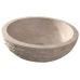 Раковина кругла 450x150, накладна, камінь, бежевий, PUKET Beige