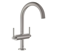 AtrioЗмішувач для раковини на один отвір, 1/2″ L-розміру дамаська сталь Grohe