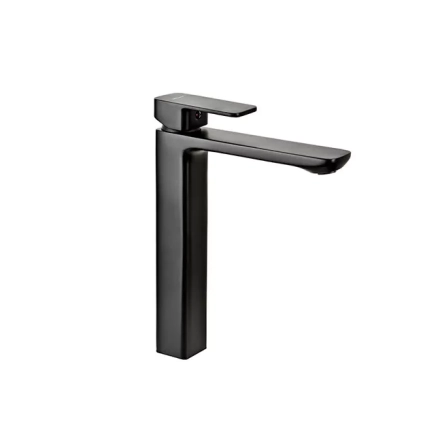 Змішувач для умивальника  високий  LOFT BLACK