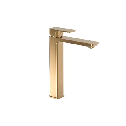 Змішувач для умивальника високий LOFT GOLD
