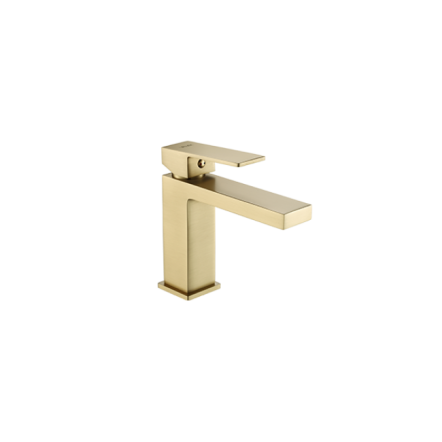 Змішувач для умивальника Ars, без донного клапану, колір: Brushed gold