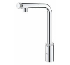 Змішувач для кухні Minta SmartControl, з висувним виливом, колір: хром Grohe