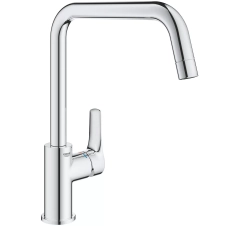 Змішувач для кухонної мийки, Eurosmart, поворотний вилив, колір: хром Grohe