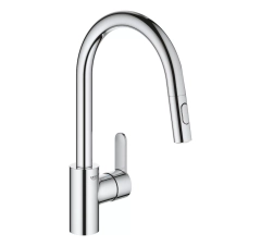 Змішувач для мийки з висувним аератором GROHE Eurostyle Cosmopolitan, високий виливши, хром