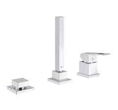 Змішувач  Eurocube  для ванни одноважільний на 3 отвори Grohe